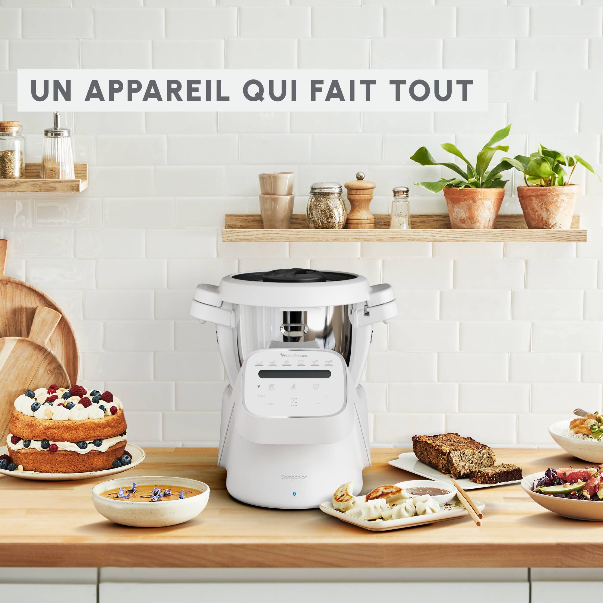 i-Companion HF941AF0 Robot cuiseur - 12 programmes automatiques - 6 accessoires