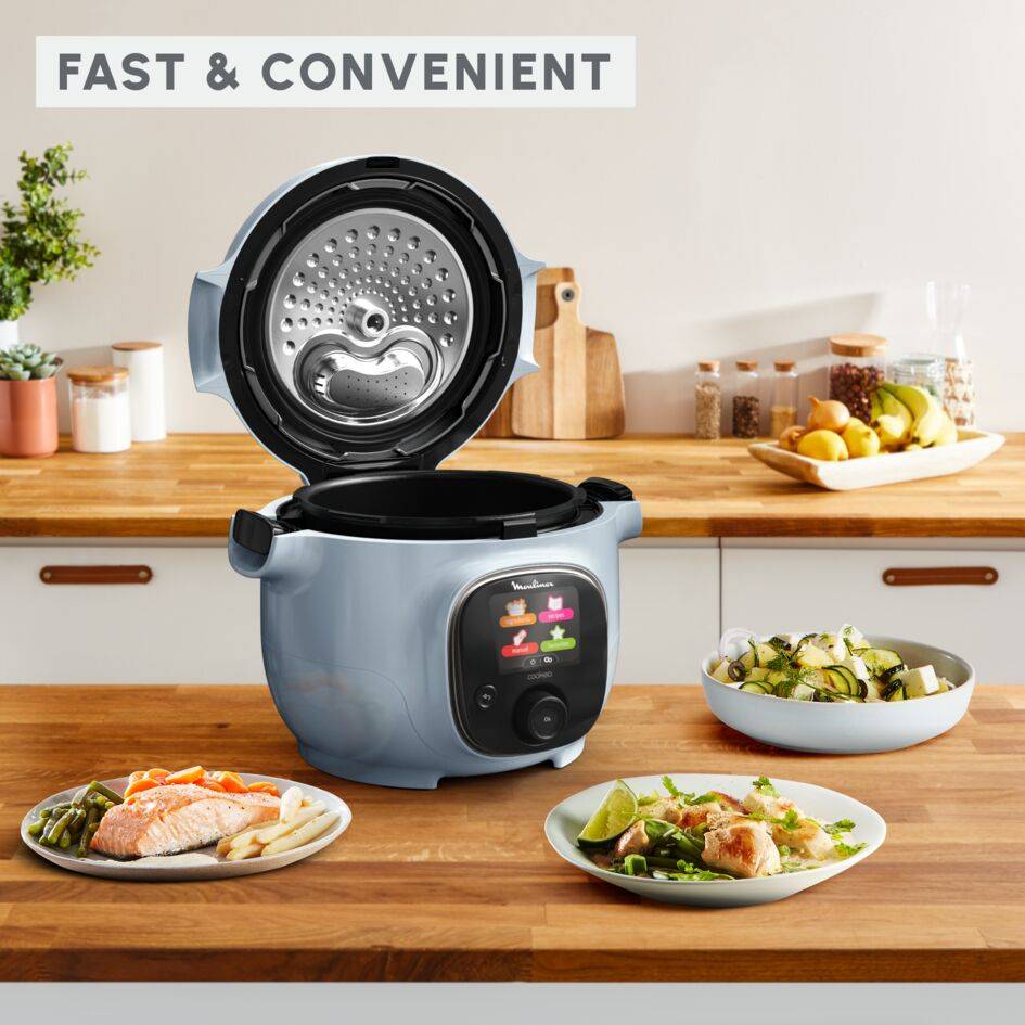 Cookeo Mini CE880410 Multicuiseur intelligent haute pression - 6 programmes - 150 recettes
