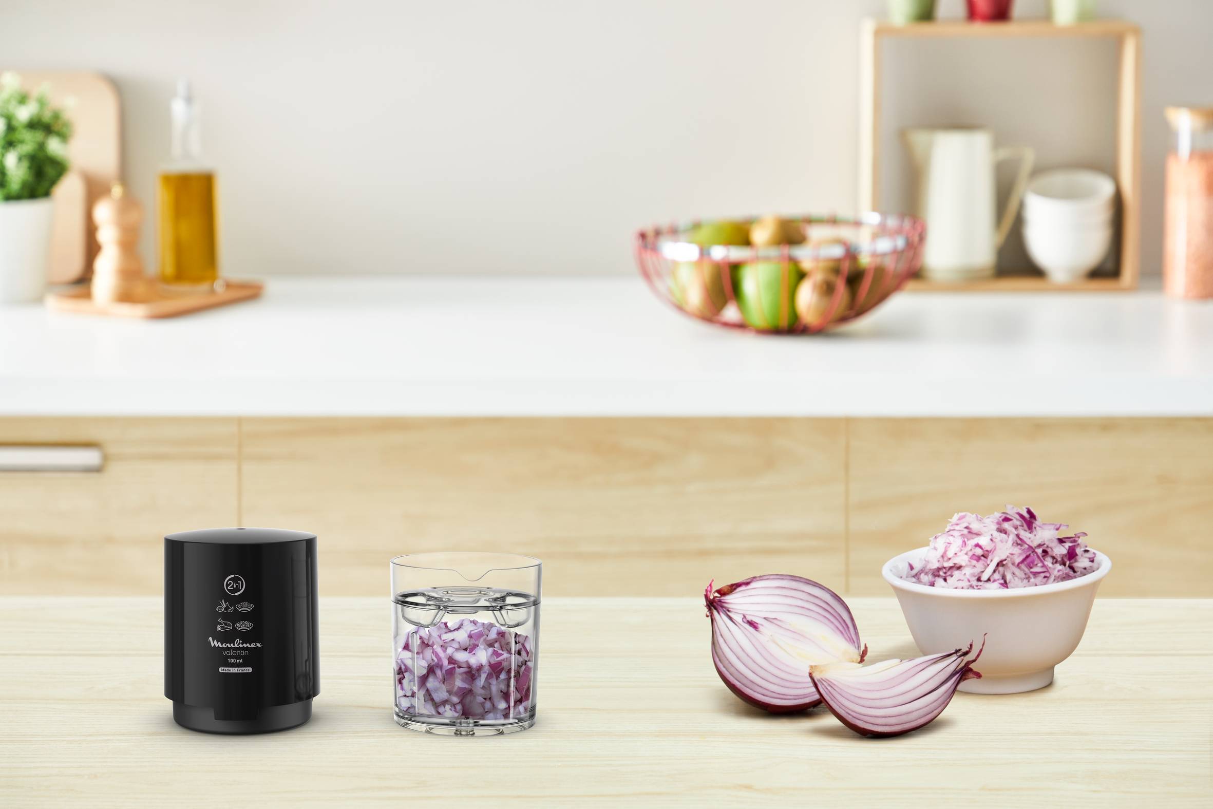 Valentin DJ120810 Mini-Hachoir - 220W - 2 fonctions