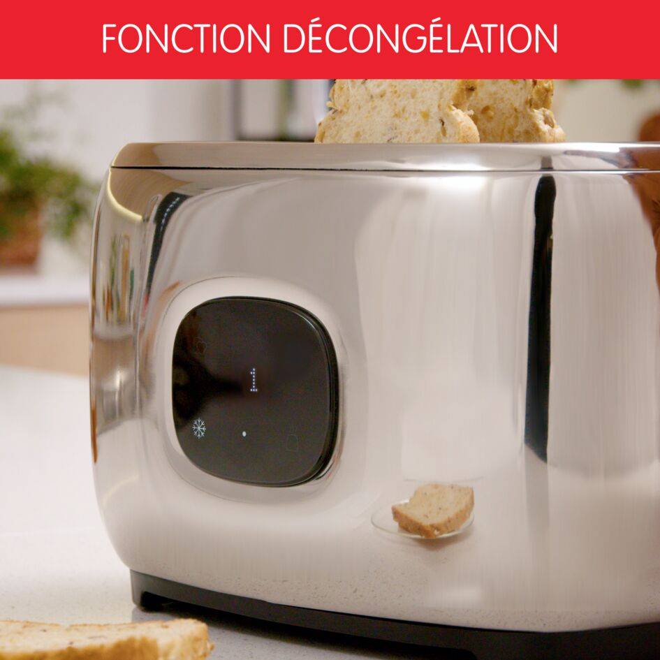 Majestuo LT883D10 Grille-pain - 2&nbsp;fentes courtes - Écran tactile