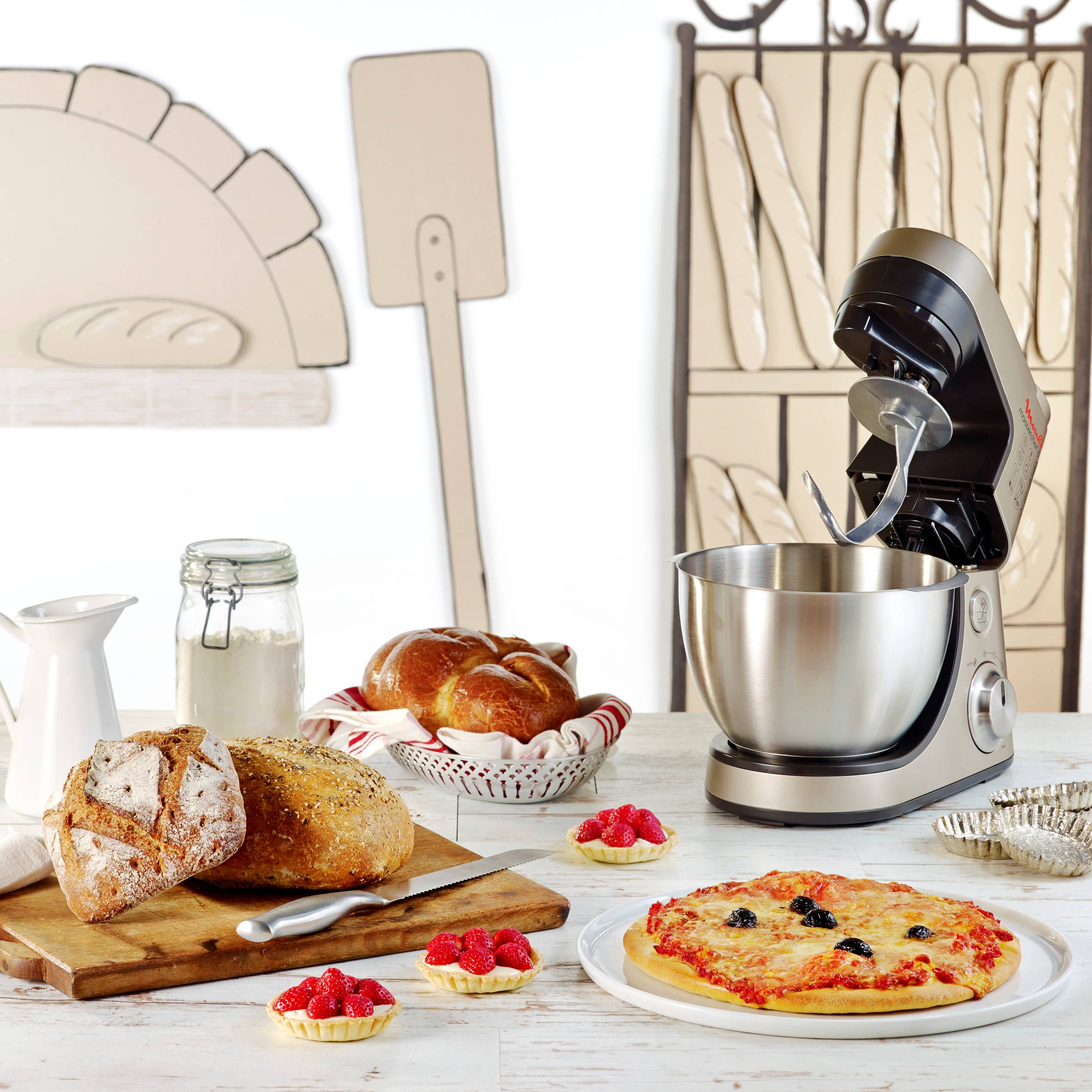 robot multifonctions masterchef gourmet rouge rubis