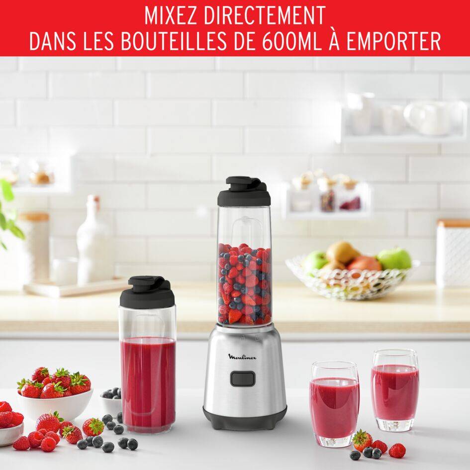 Mix & Move LM15FD10 Blender - 300W - 1 vitesse - 2 x 0,6L