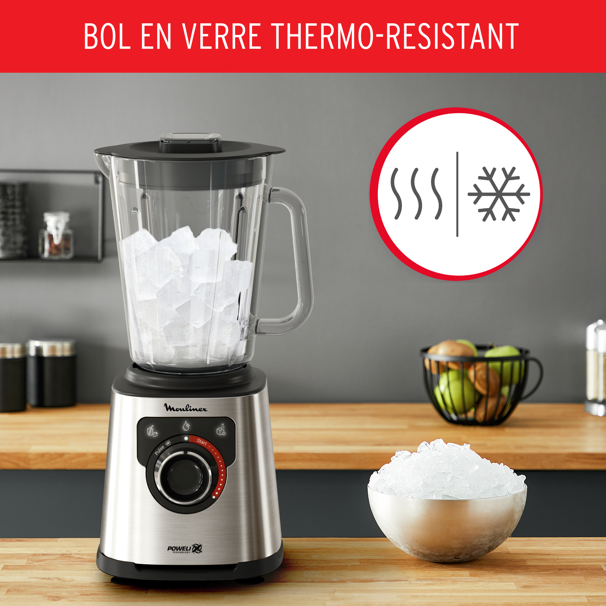 PerfectMix+ LM871D10 Blender haute vitesse - 1.200W - 15 vitesses - 2,0L