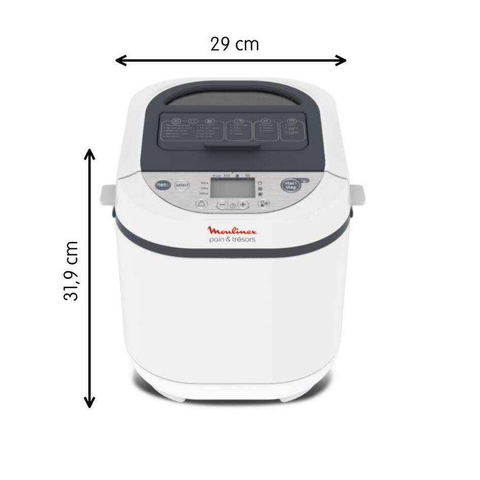 Pain & Trésors OW250110 Broodbakmachine - 20 automatische programma's - Dispenser voor noten & rozijnen