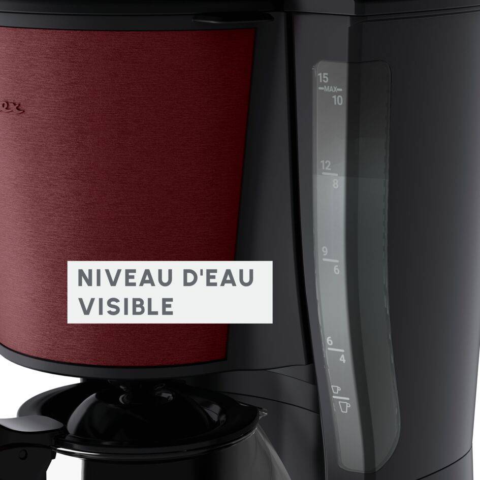 Subito, Cafetière filtre Moulinex noire finition inox rouge