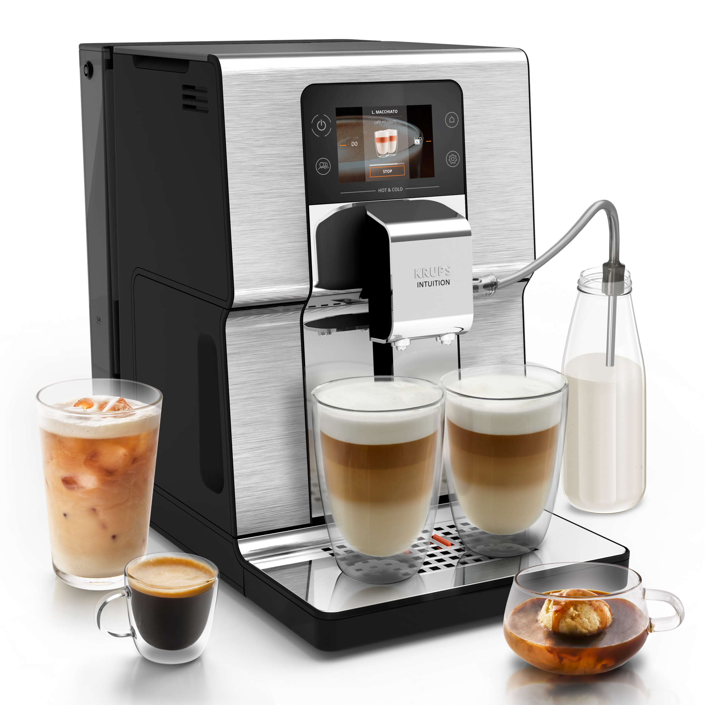 Intuition Experience Hot&Cold EA879EE0 Machine espresso automatique à grains - 30 recettes - 3L