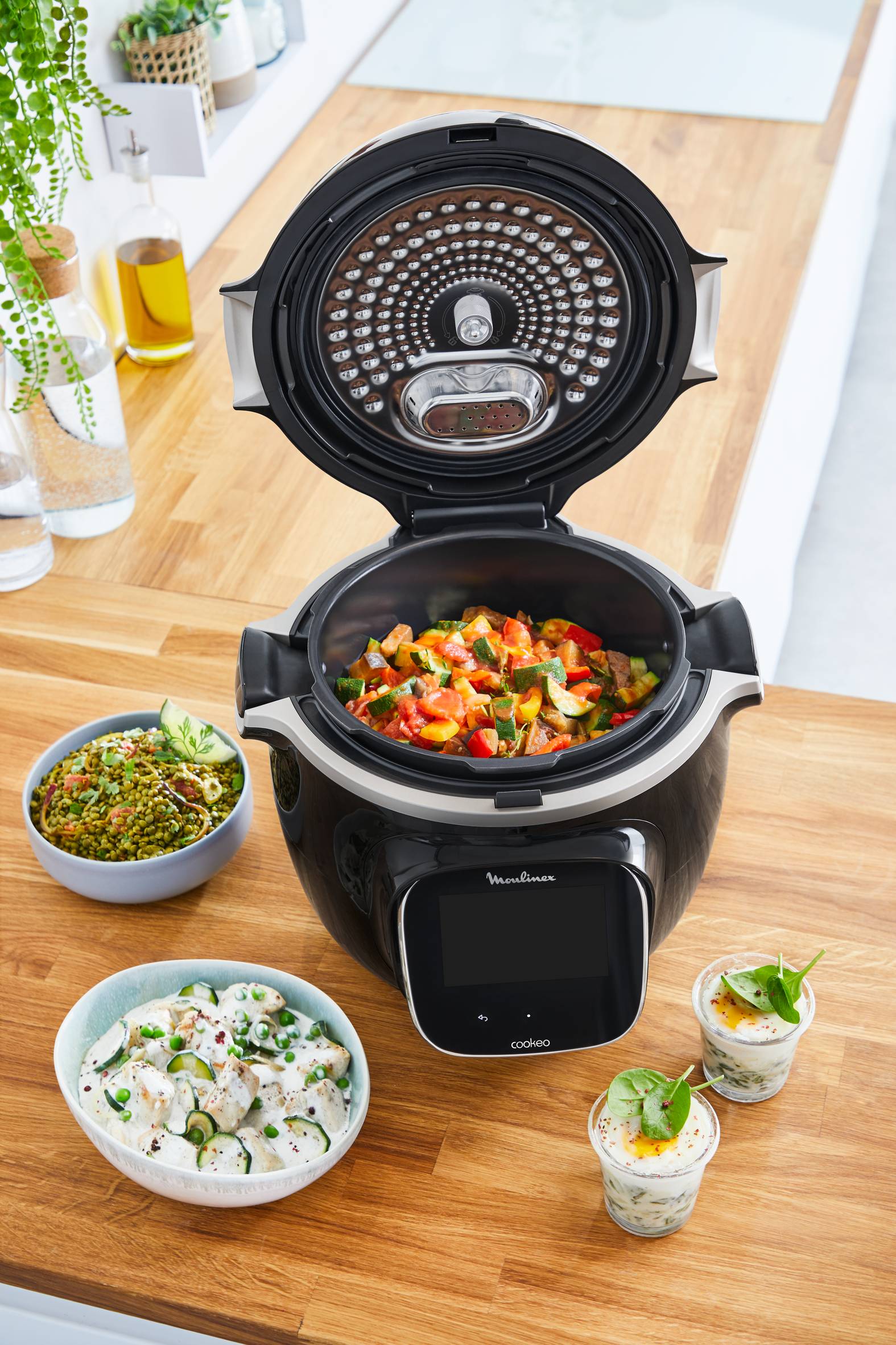 Cookeo Touch Wifi CE902800 Multicuiseur intelligent haute pression - 13 programmes - Recettes illimitées - Connecté