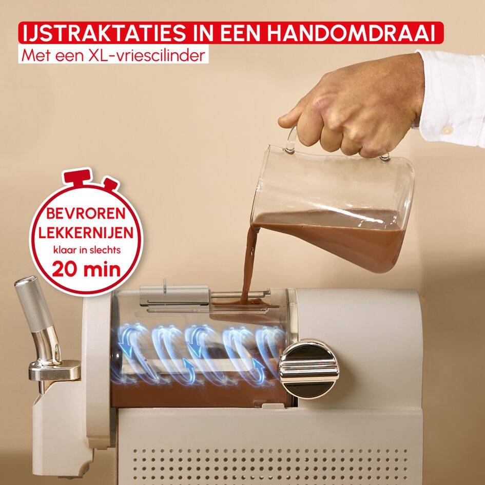 Freezi MJ803AF0 Ijsmachine en slushmachine - 5 programma’s - Klaar in 30 minuten - Automatische reiniging
