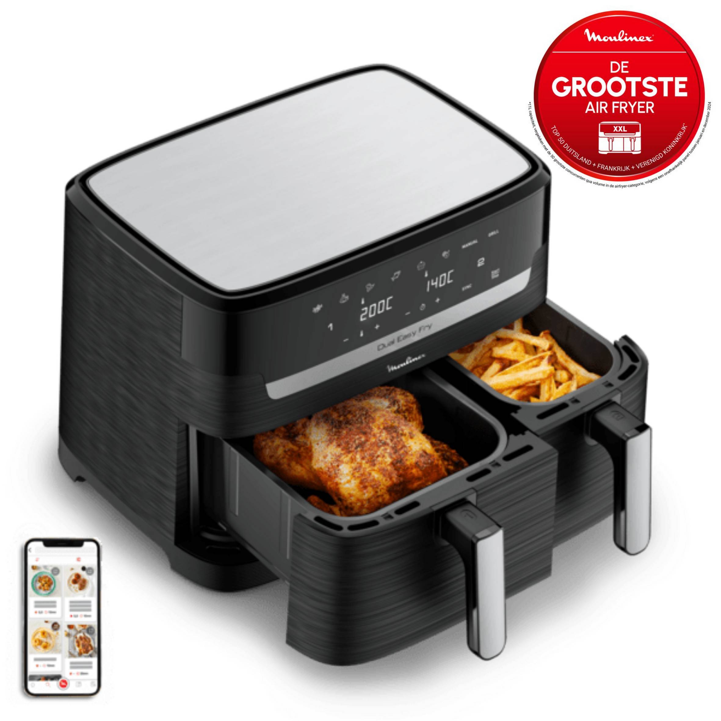 Dual Easy Fry hetelucht friteuse 8,3 l