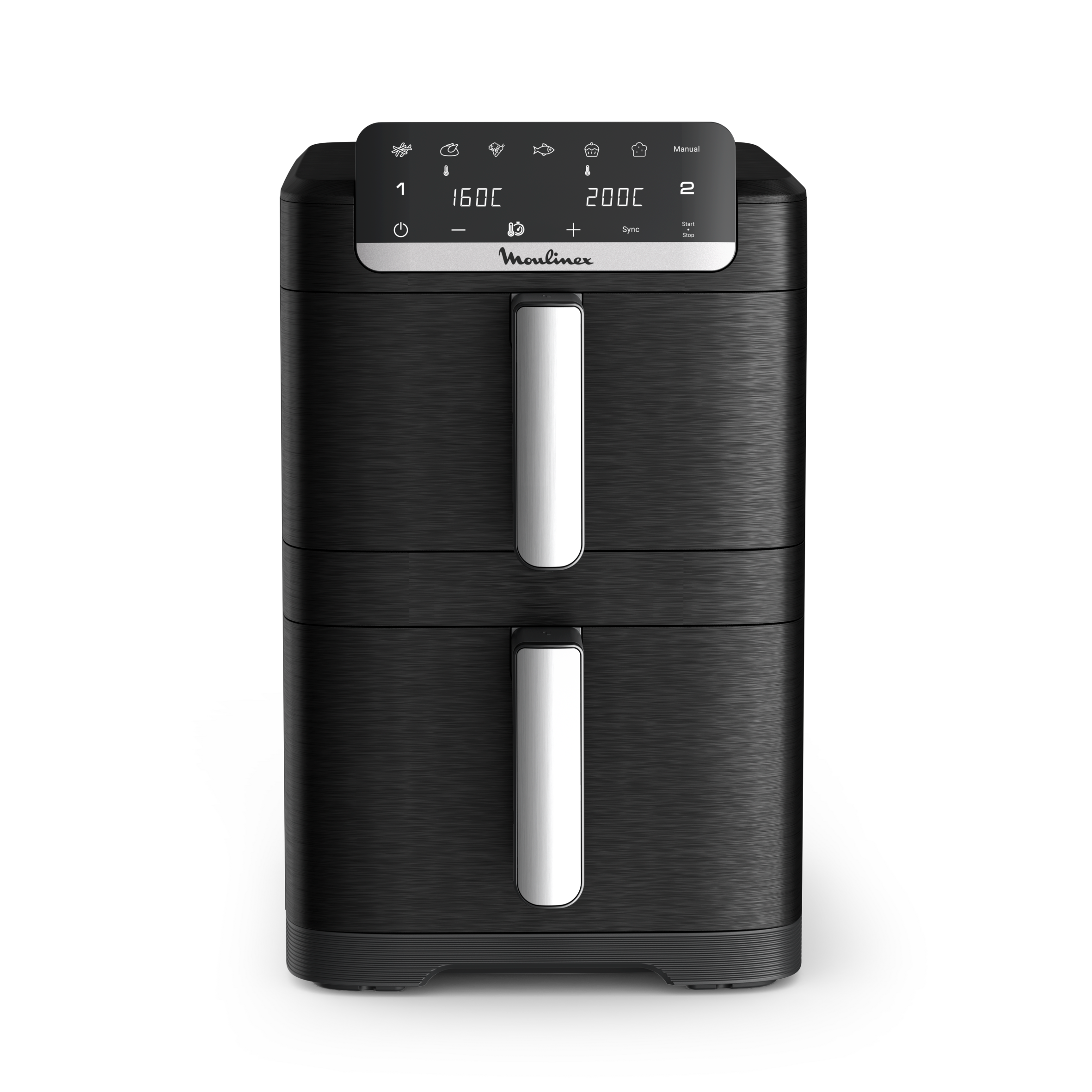 Dual Easy Fry Crispy Stack EZ7528F0 Air fryer Vertical - 8 programmes - 6L + 4L