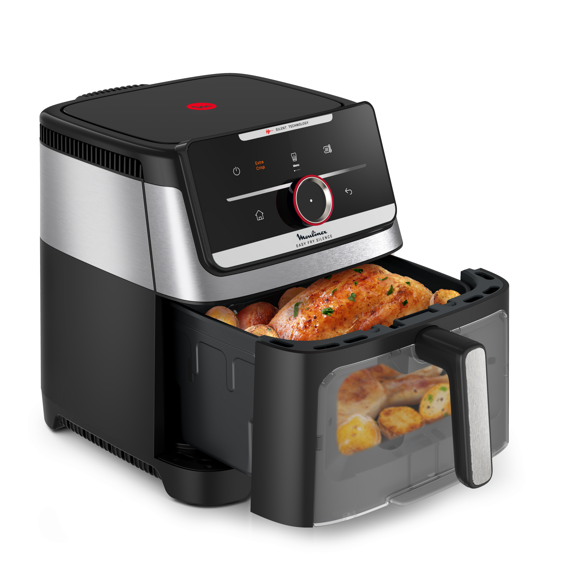 Easy Fry Smart & Silence XXL EZ876DF0 Air fryer - Smart Assist - 7L - Technologie Silencieuse
