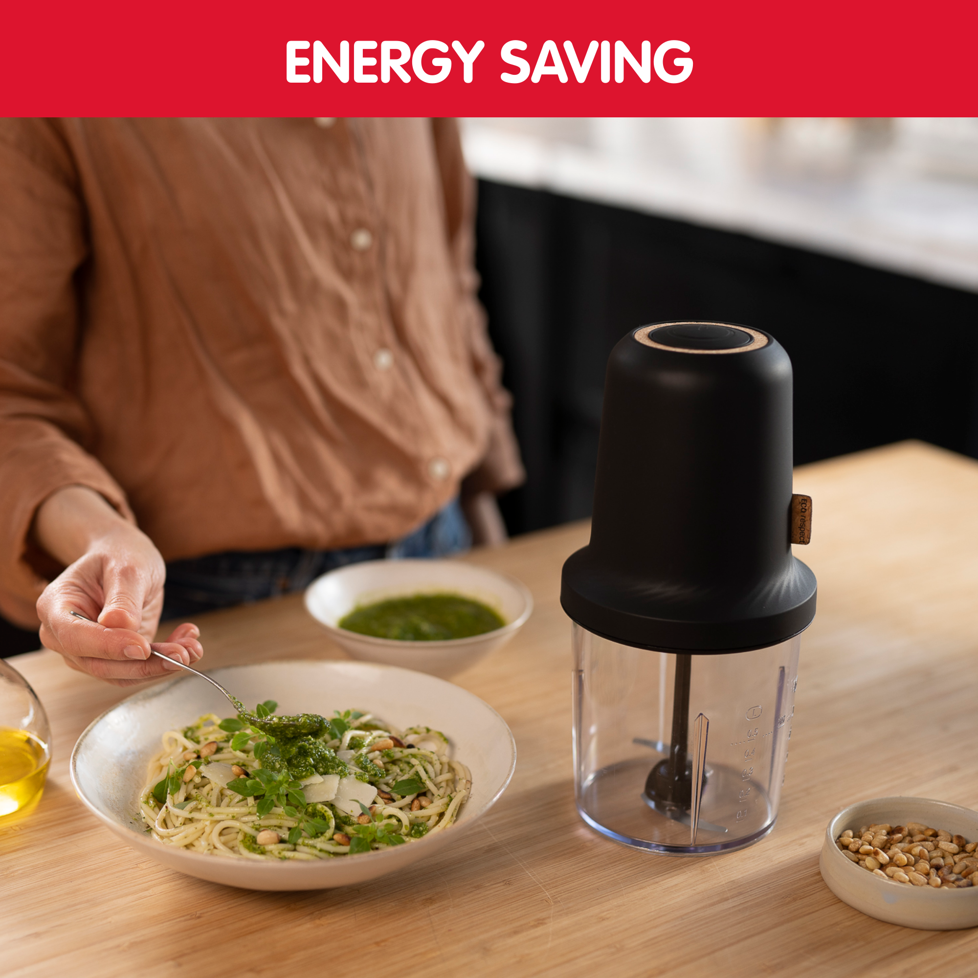 Eco Respect AT80E810 Hakmolen - 500W - 3 functies