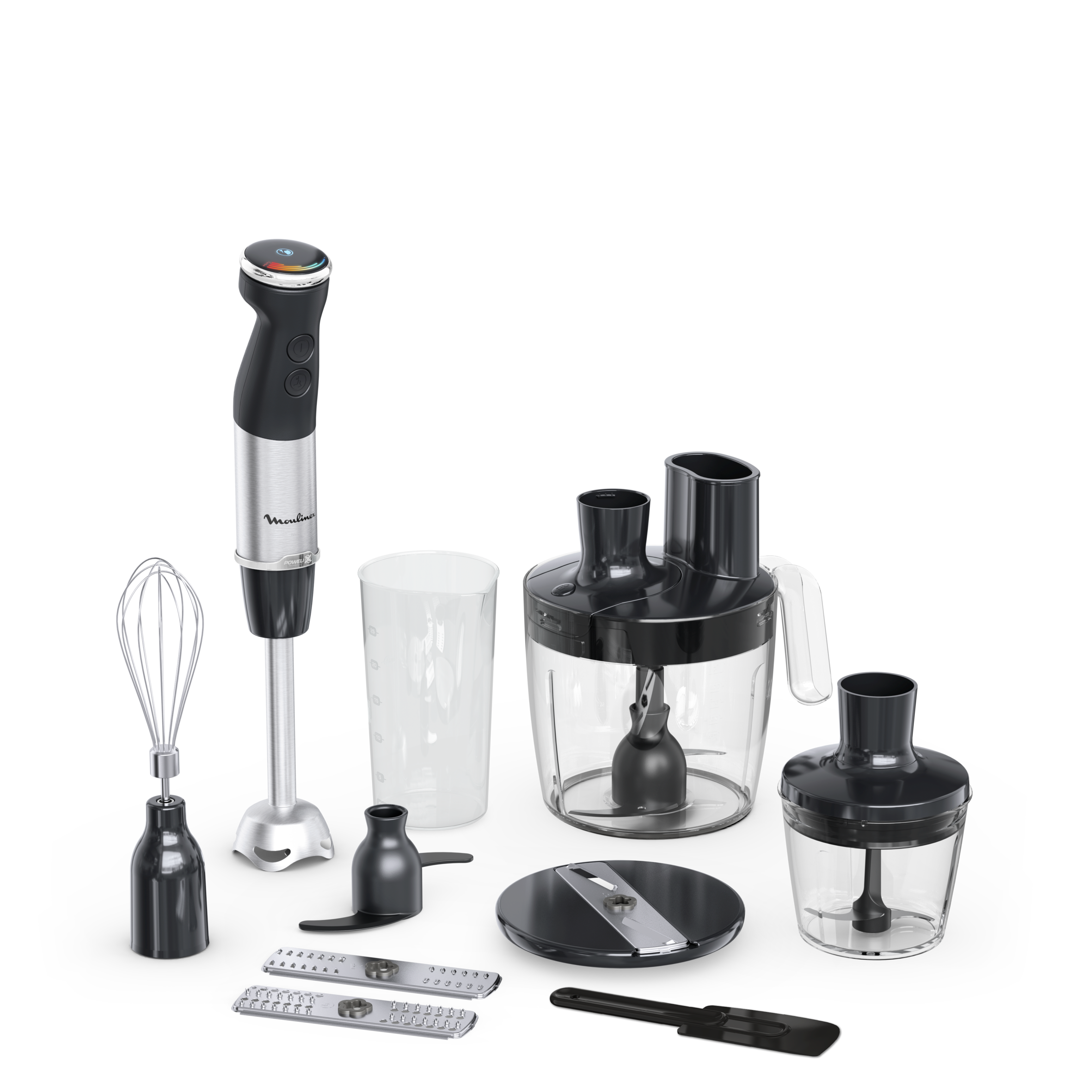 Mixeur Plongeant Black+Decker 750W - 20 Vitesses, Fonction Turbo, Lames Acier Inox, Anti-éclaboussures