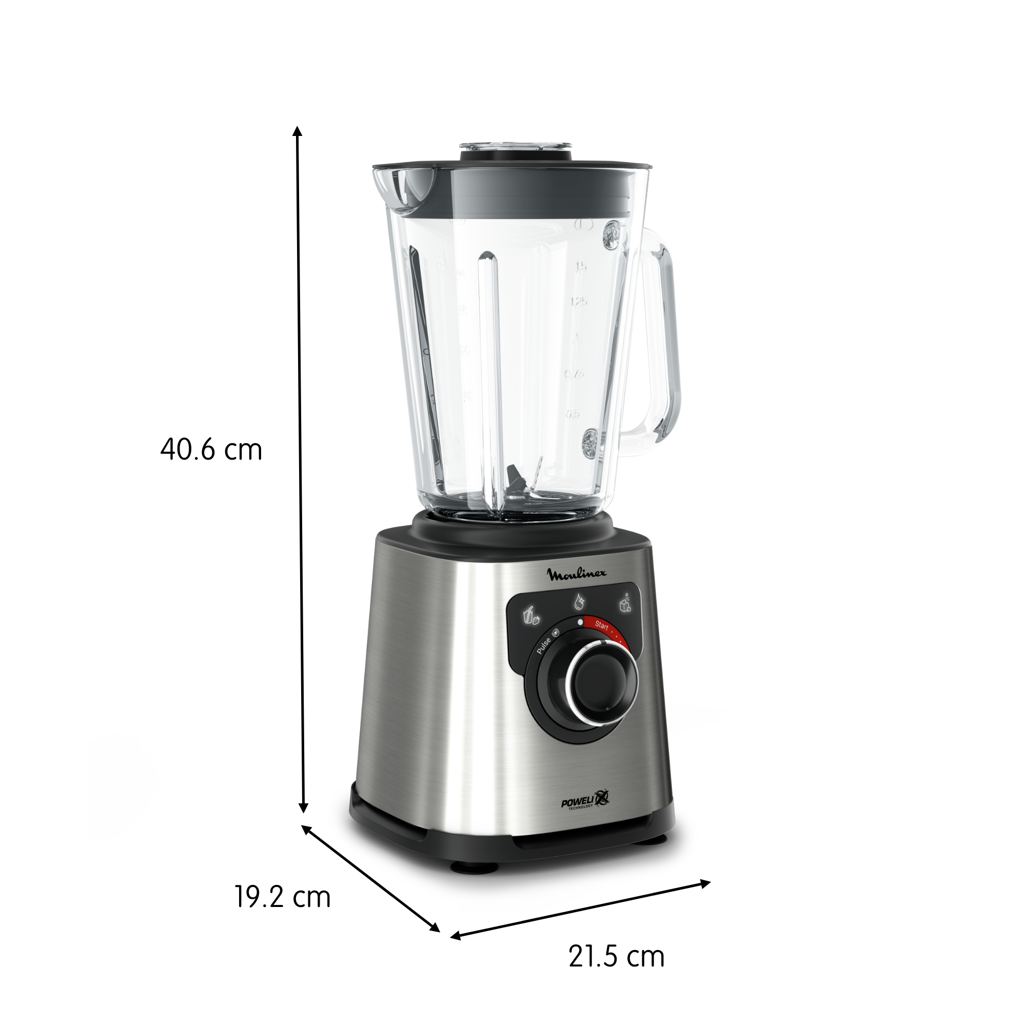 PerfectMix+ LM871D10 Blender haute vitesse - 1.200W - 15 vitesses - 2,0L