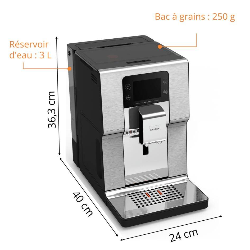 Intuition Experience Hot&Cold EA879EE0 Machine espresso automatique à grains - 30&nbsp;recettes - 3L