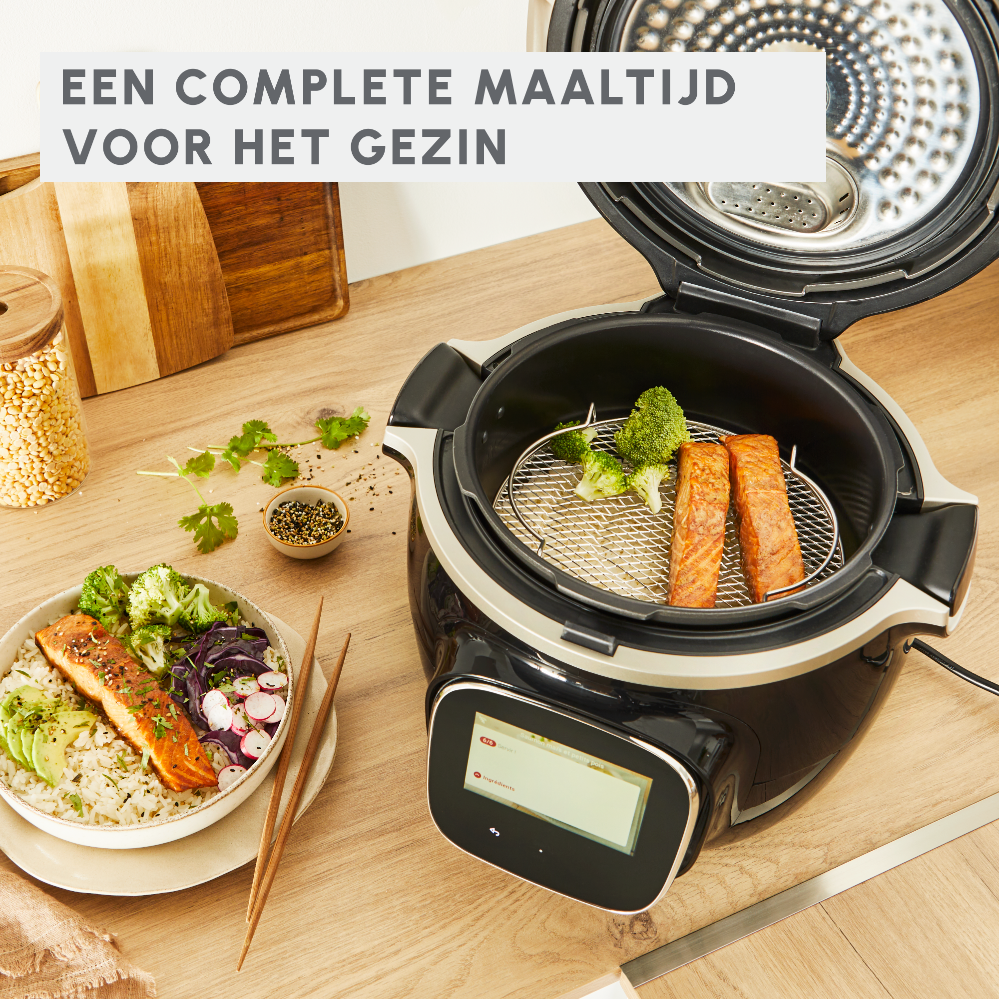 Cookeo XA60AD10 2-in-1 volledig maaltijdrooster - multicooker verdeler