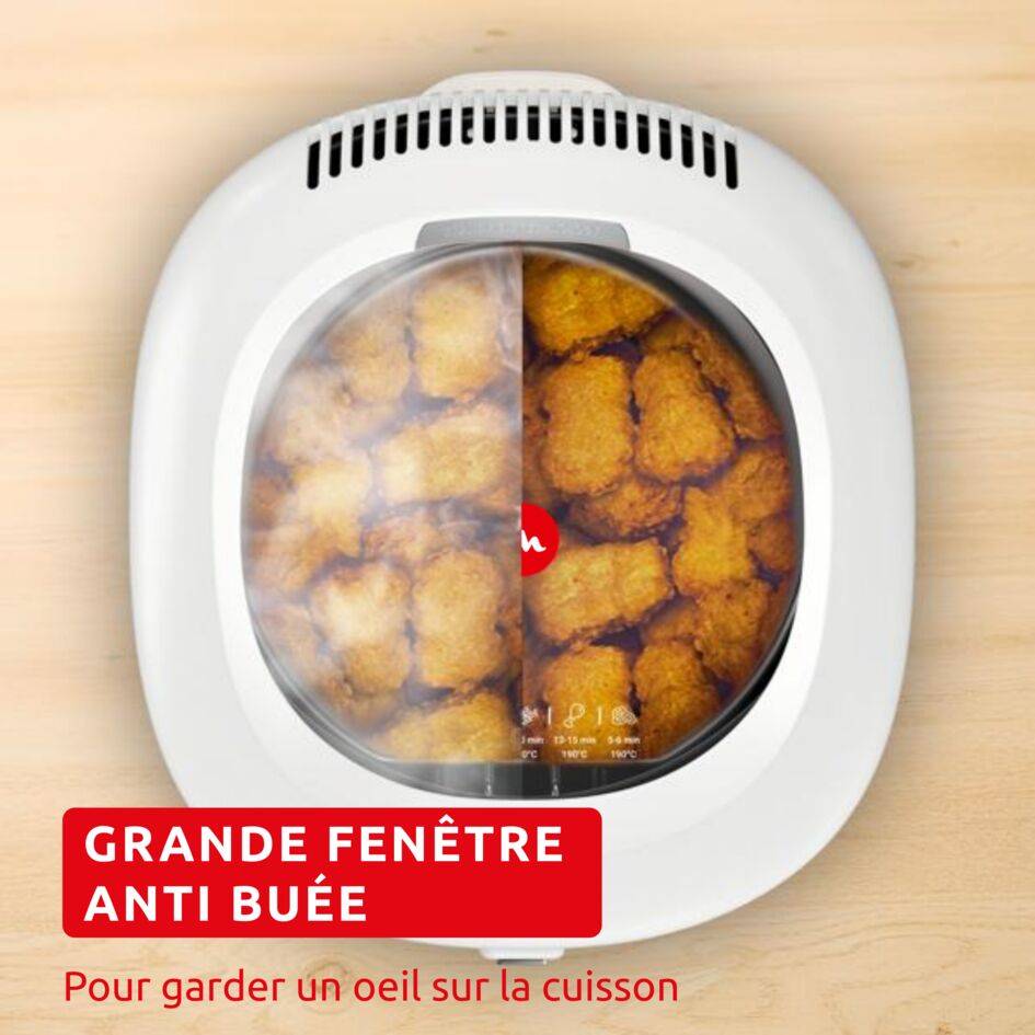 Filtra Vision AF2541E0 Friteuse - 1.900W - 1,2 kg de frites - Grande fenêtre transparente