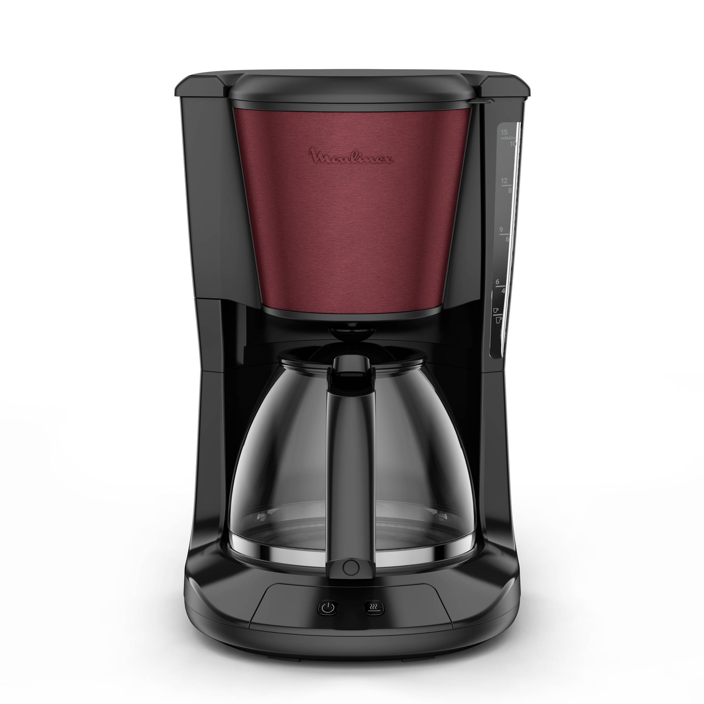 Subito, Cafetière filtre Moulinex noire finition inox rouge