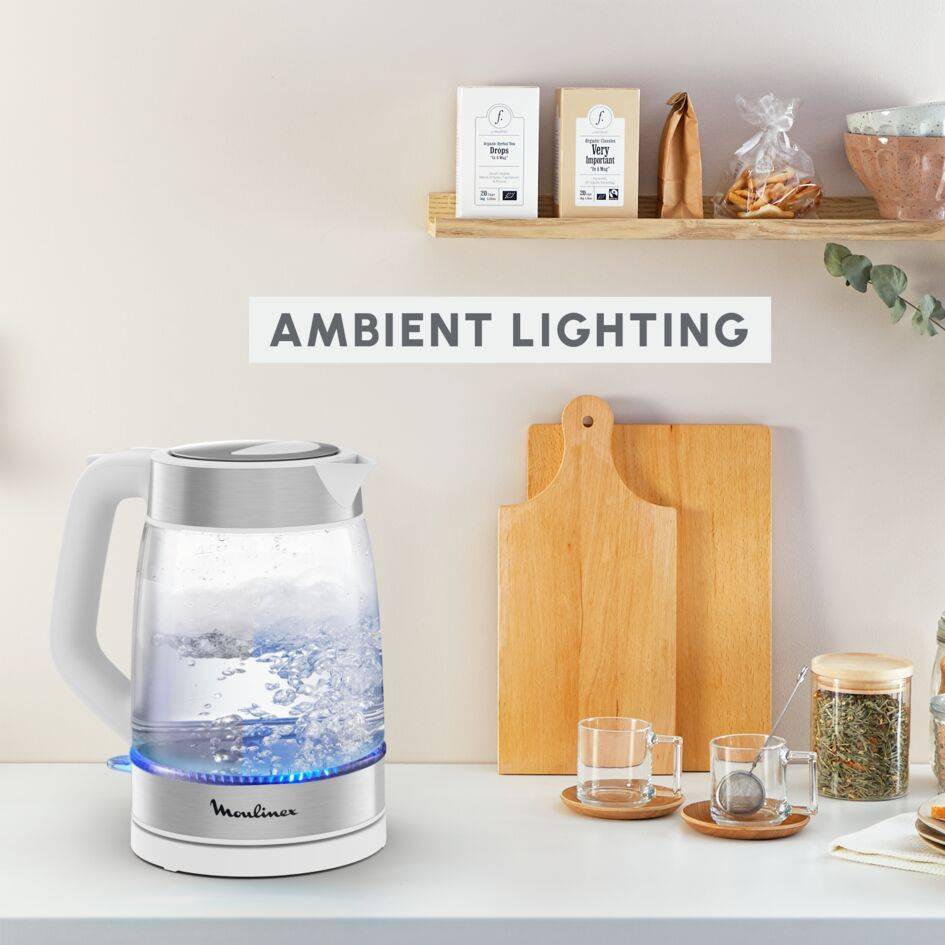 Glass Kettle, Electric Kettle, Measurement Marks, 1.7 L