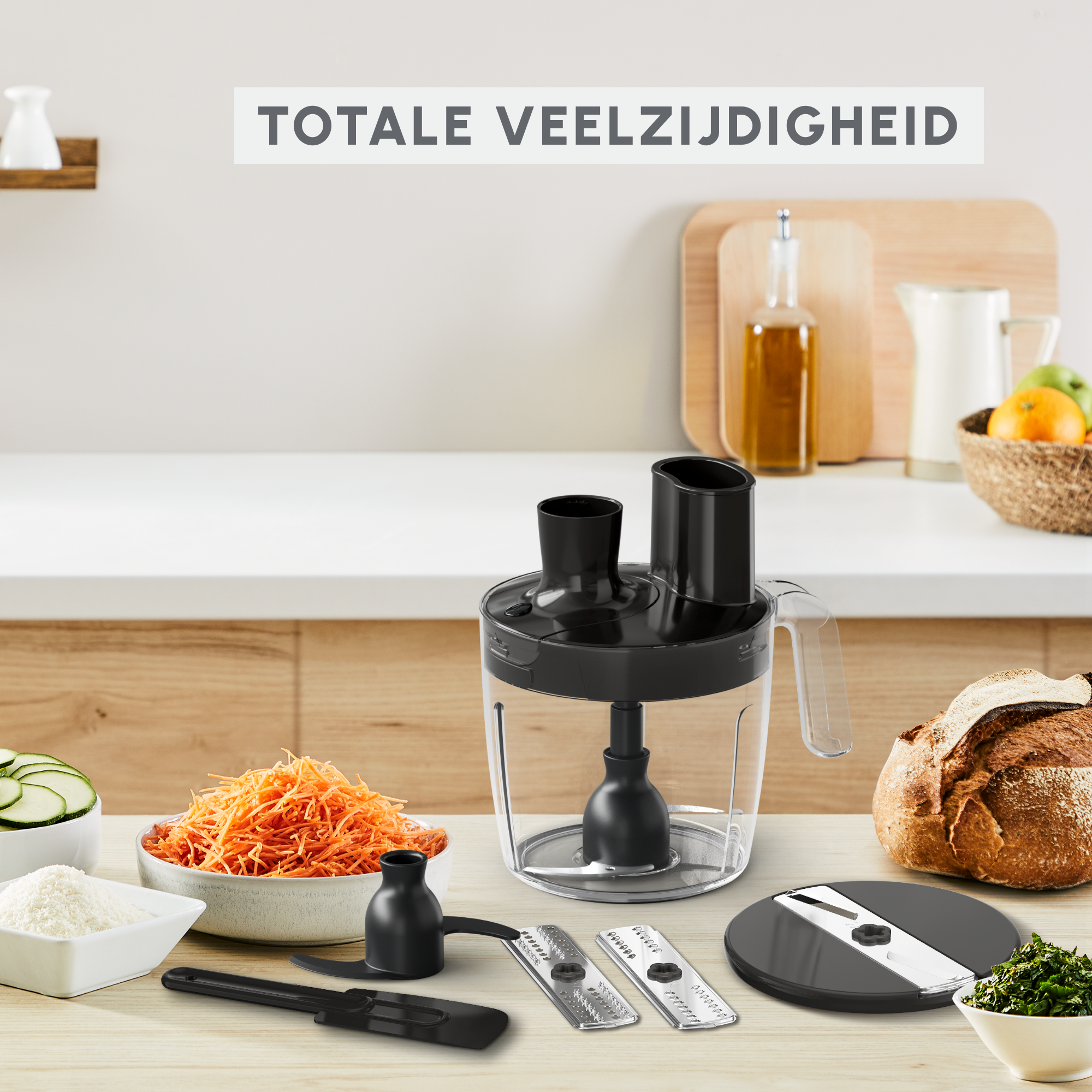 Quickchef+ DD67G810 Staafmixer - 1000W - 8 accessoires - 20 snelheden