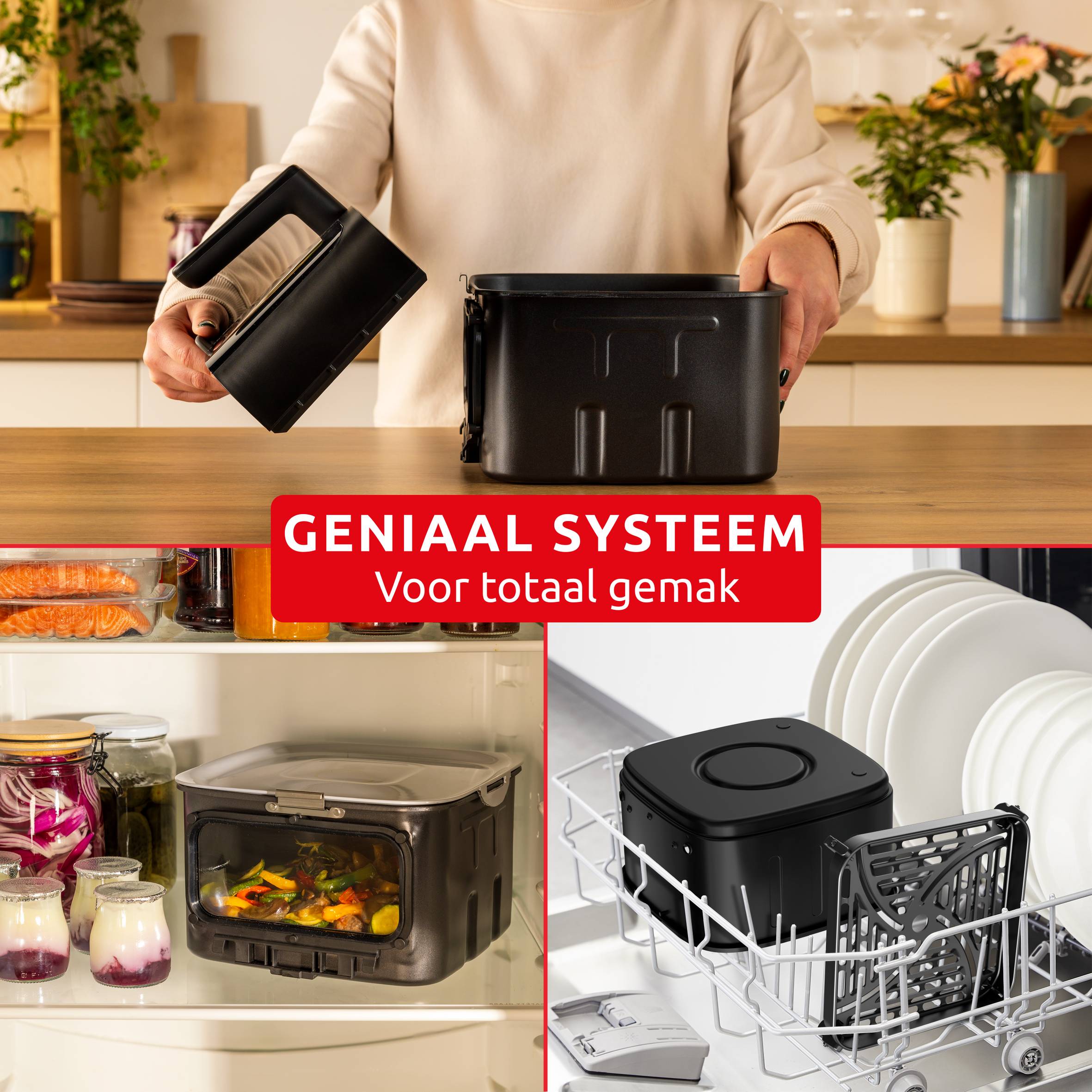 Easy Fry Smart & Silence XXL EZ876DF0 Air fryer - Smart Assist - 7L - Stille technologie