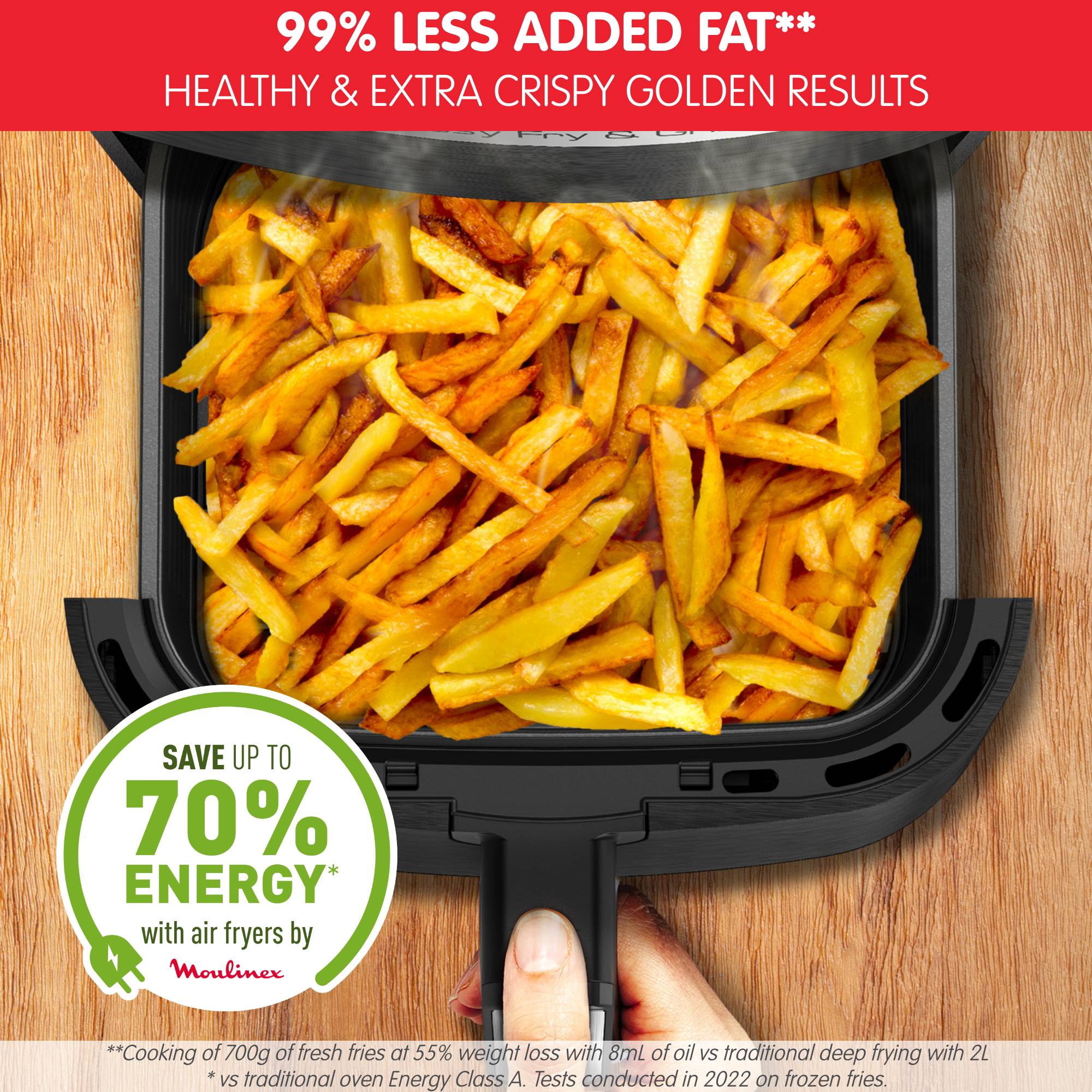 Easy Fry & Grill EZ505D10 AIr fryer - 8 programma's - 4,6L