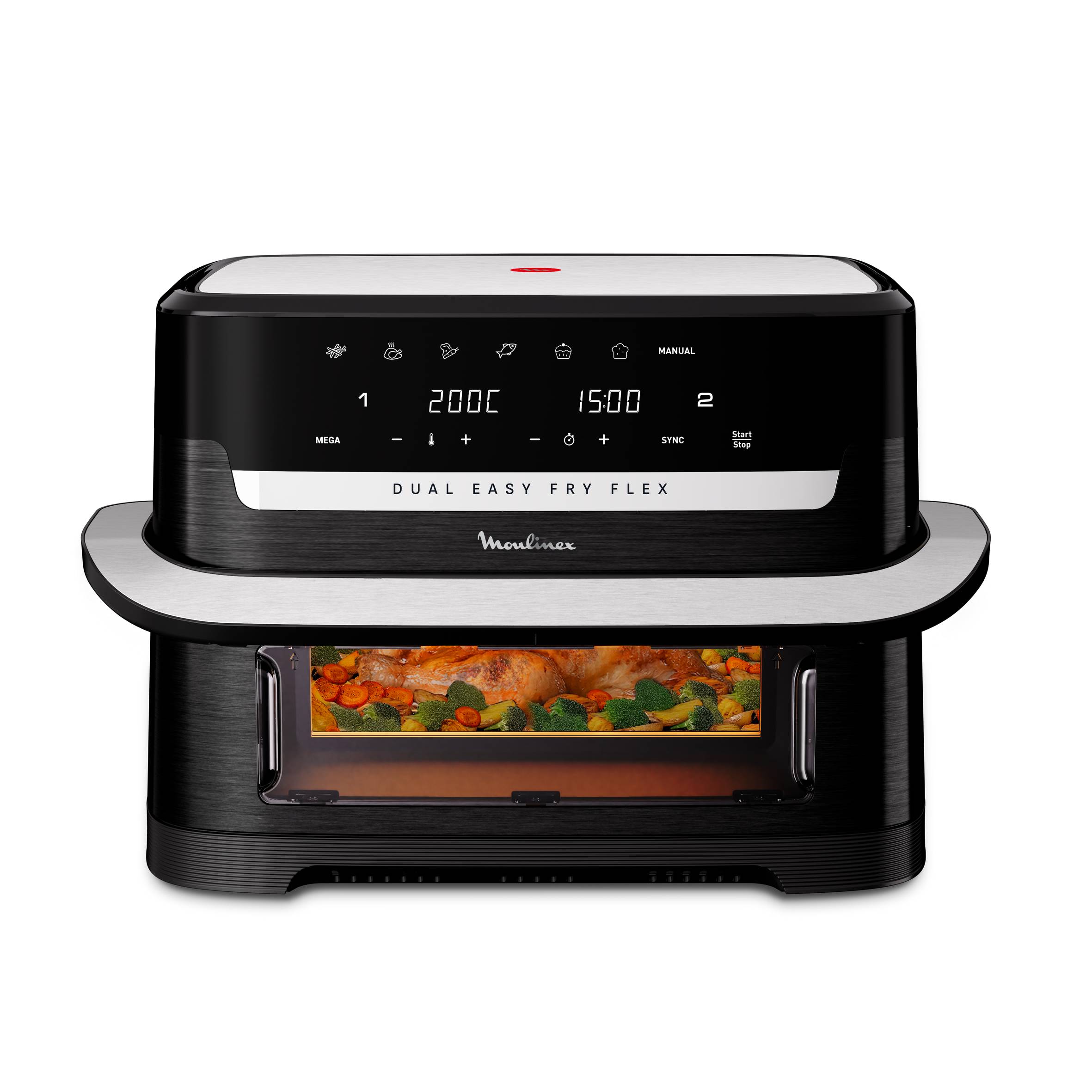 Dual Easy Fry Flex EZ9228F0 Air fryer - 7 programma's - 9L