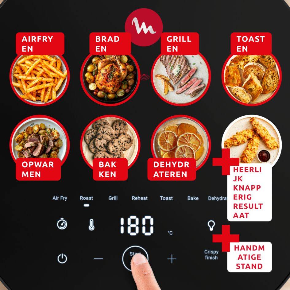 Easy Fry Infrared EZ832HF0 Air fryer - 8 programma's - 7L - Infraroodtechnologie