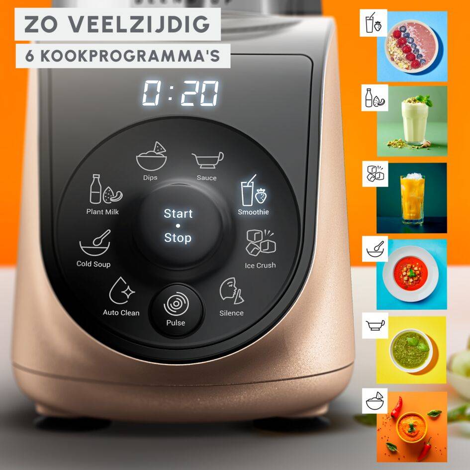 Blend Up, krachtige miniblender, 1000 W, 8 automatische programma's