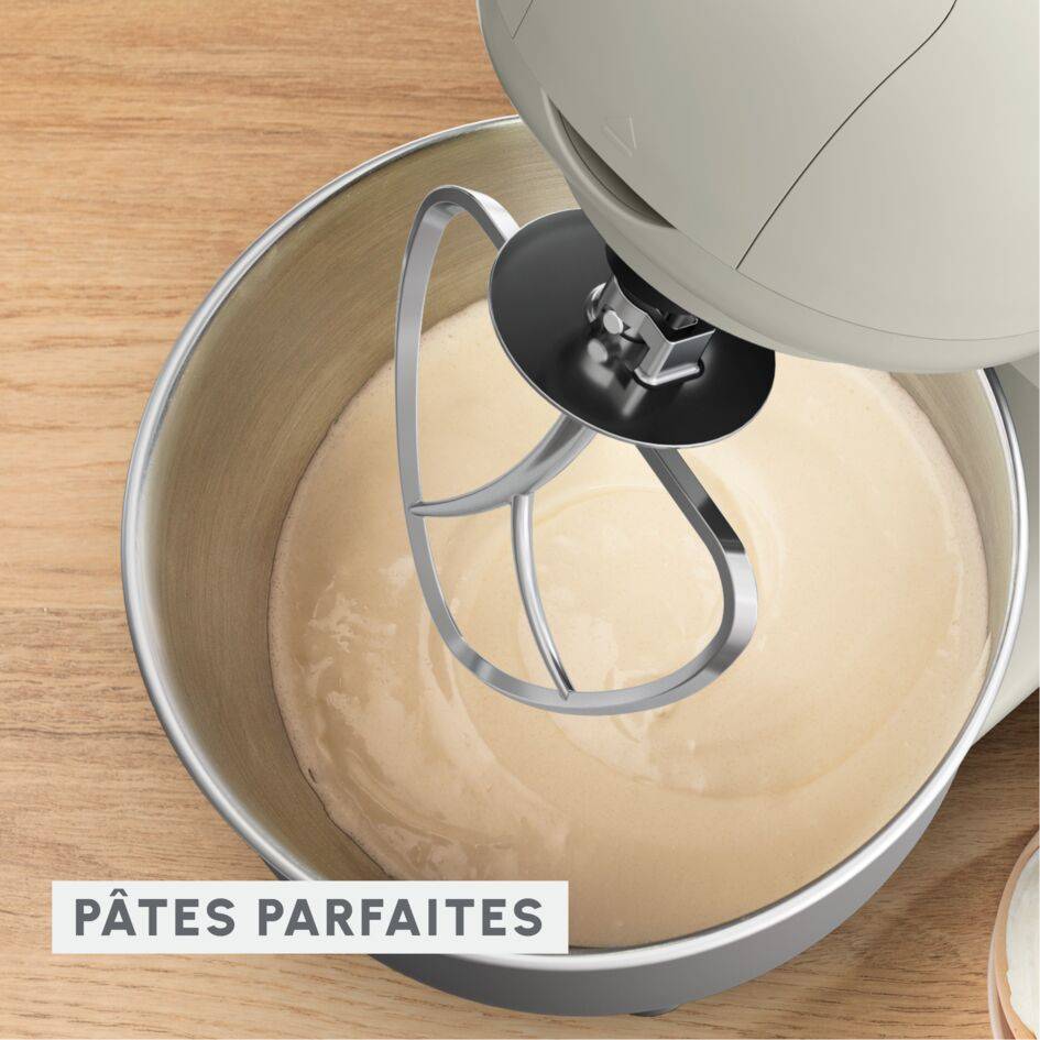 Bake Essential QA160110 Robot pâtissier - 800W - kit de pâtisserie - 4.8&nbsp;L - 6 vitesses