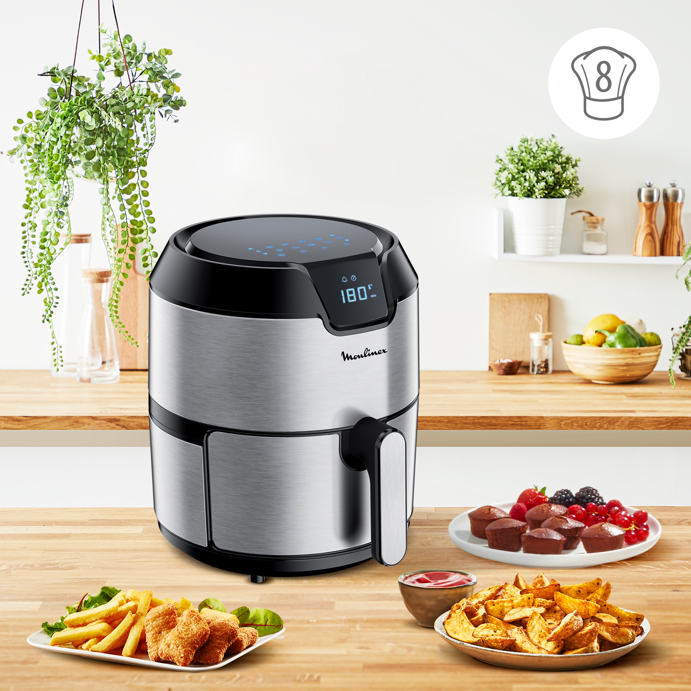 Easy Fry Deluxe EZ401D10 Air fryer - 8 programmes - 4,2L
