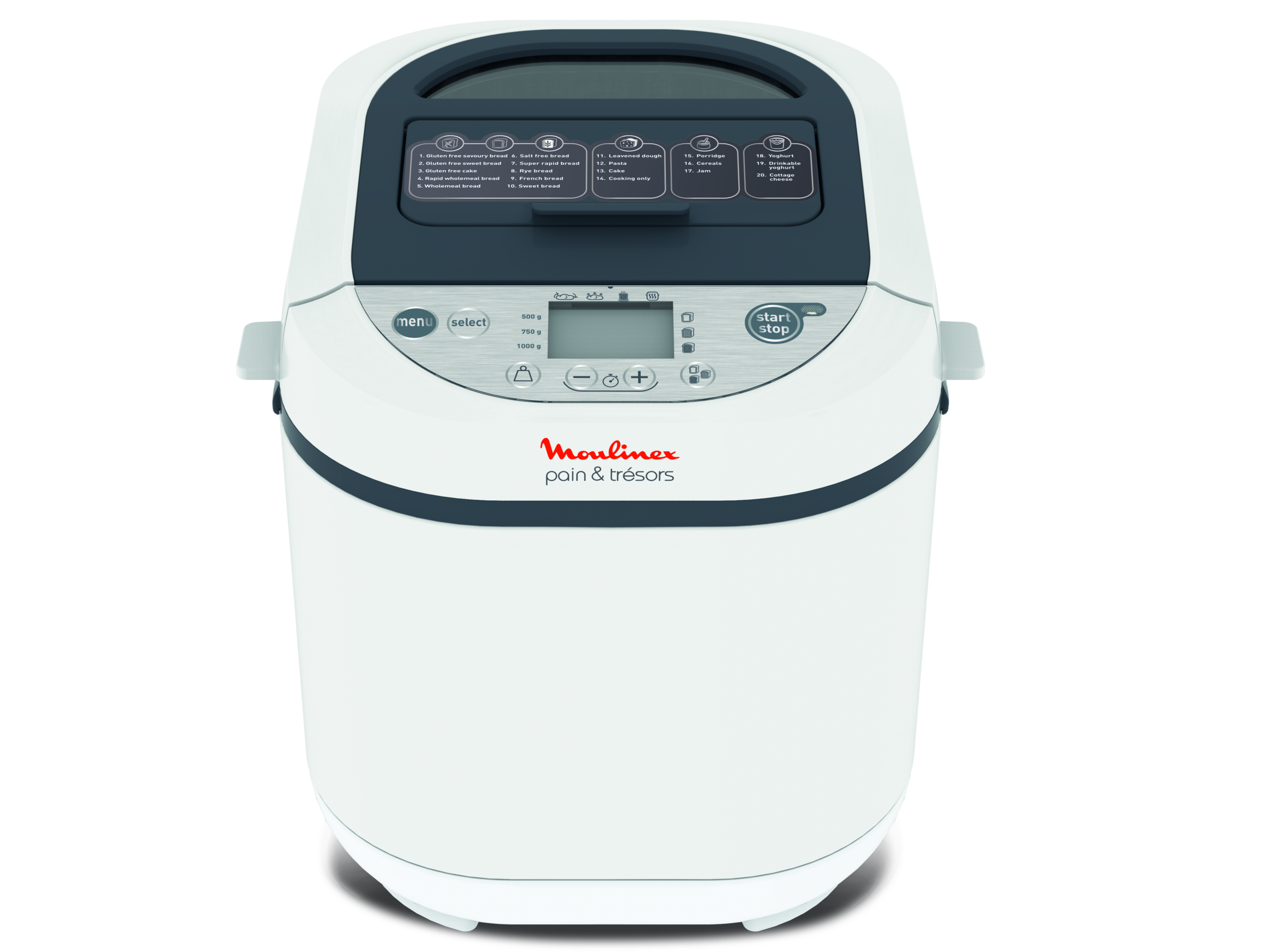 Pain & Trésors OW250110 Machine à pain - 20 programmes automatiques - Distributeur de noix & raisins