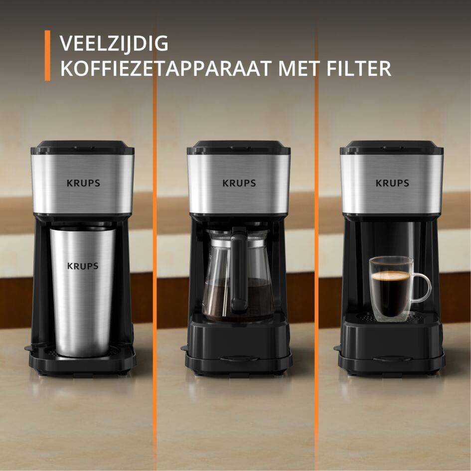 Simply Brew KM207D10 3-in-1 Filter koffiezetapparaat + Isotherme drinkbeker