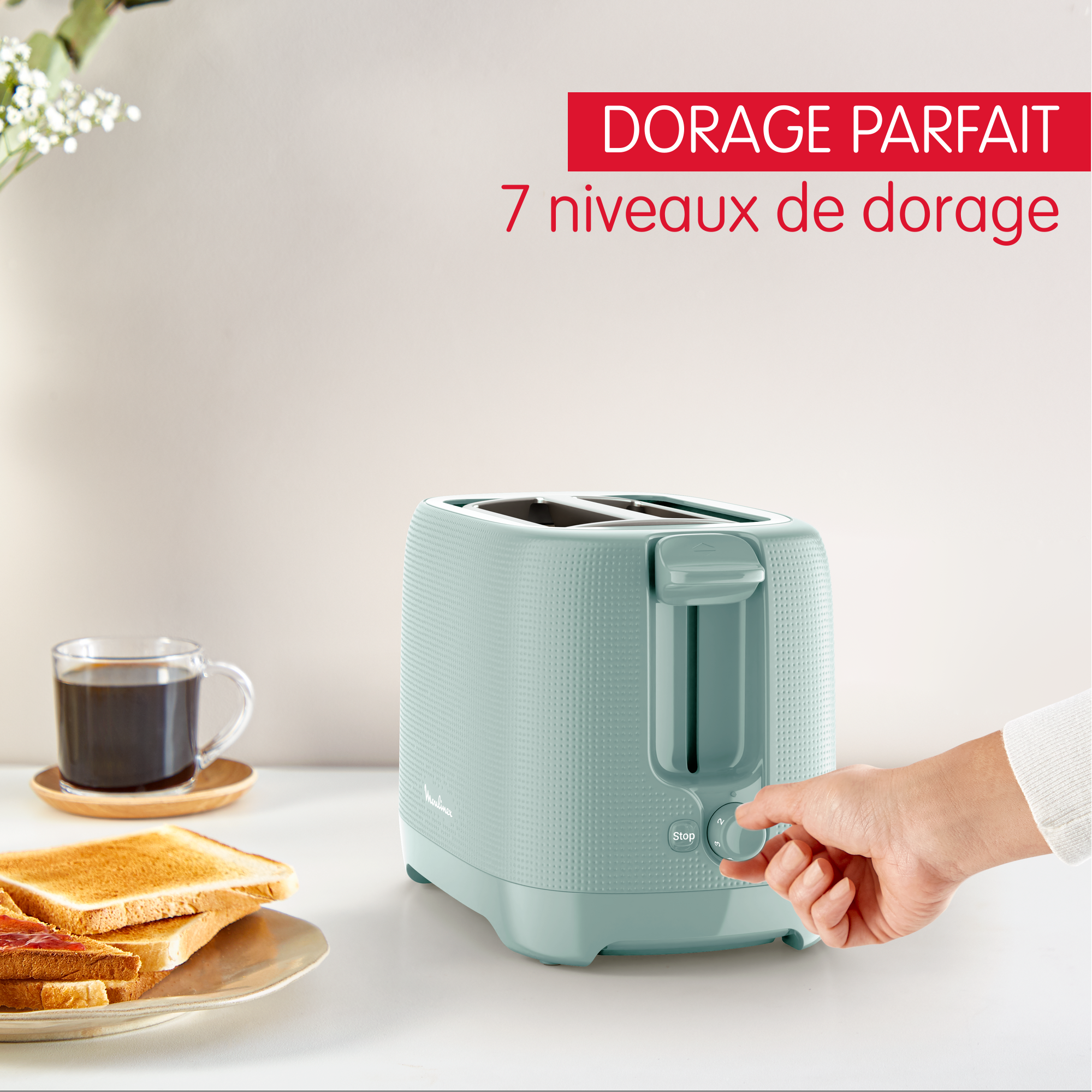 Morning LT2M1310 Grille-pain - 2 fentes courtes