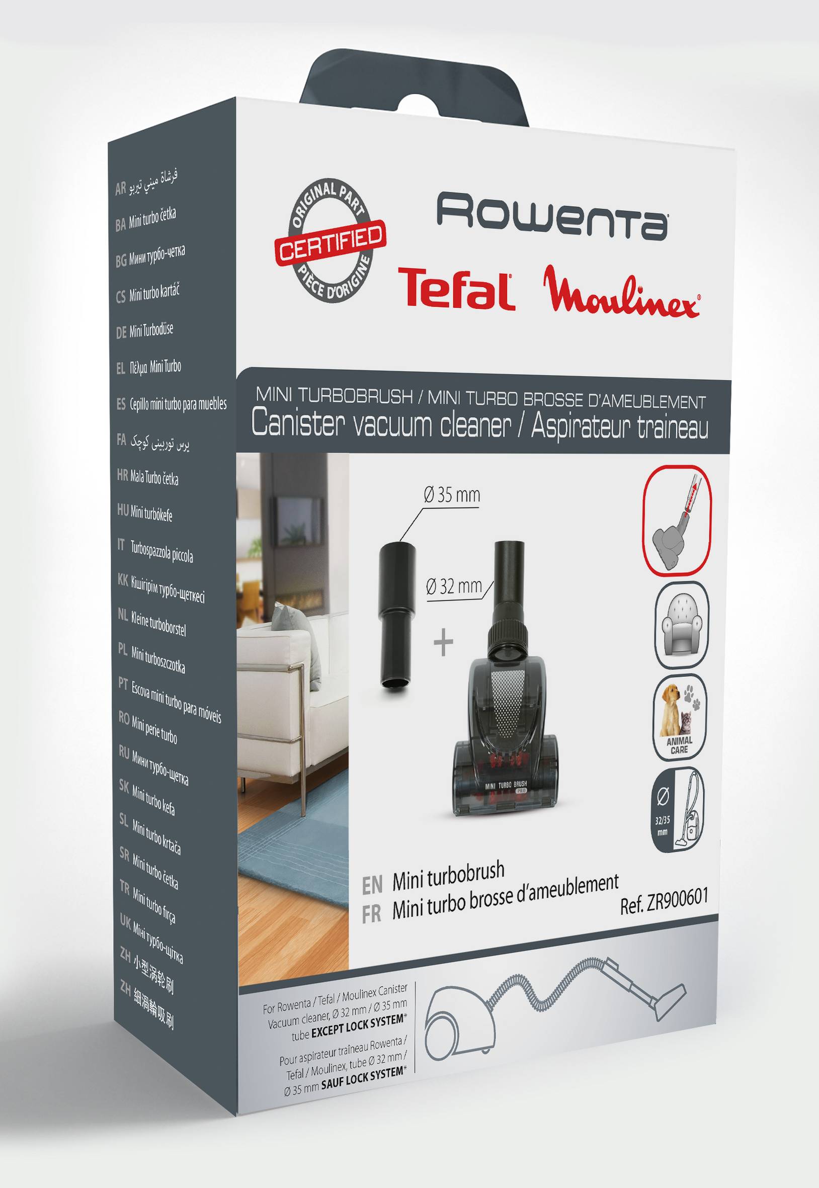 Mini turboborstel voor stofzuiger ZR900601