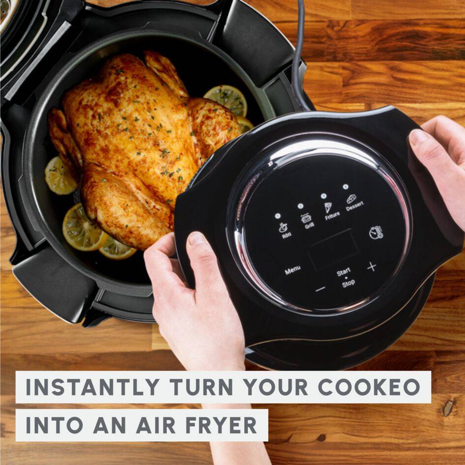 Cookeo Wifi 10-in-1 CE96X8F0 Intelligente hogedruk multicooker - 14 programma's + Extra Crisp - air fryer accessoire 