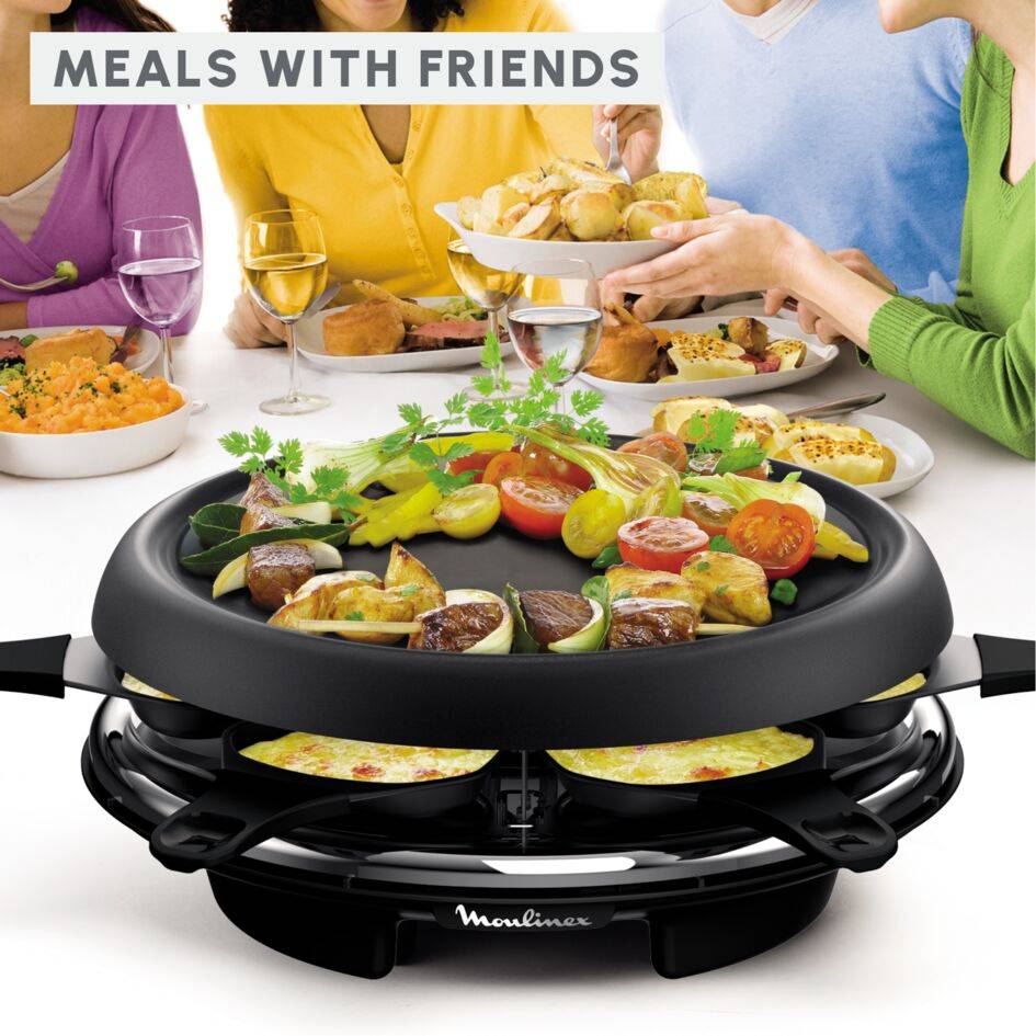 RACLETTE ACCESSIMO PLANCHA CREPES 6 Coupelles RE151812