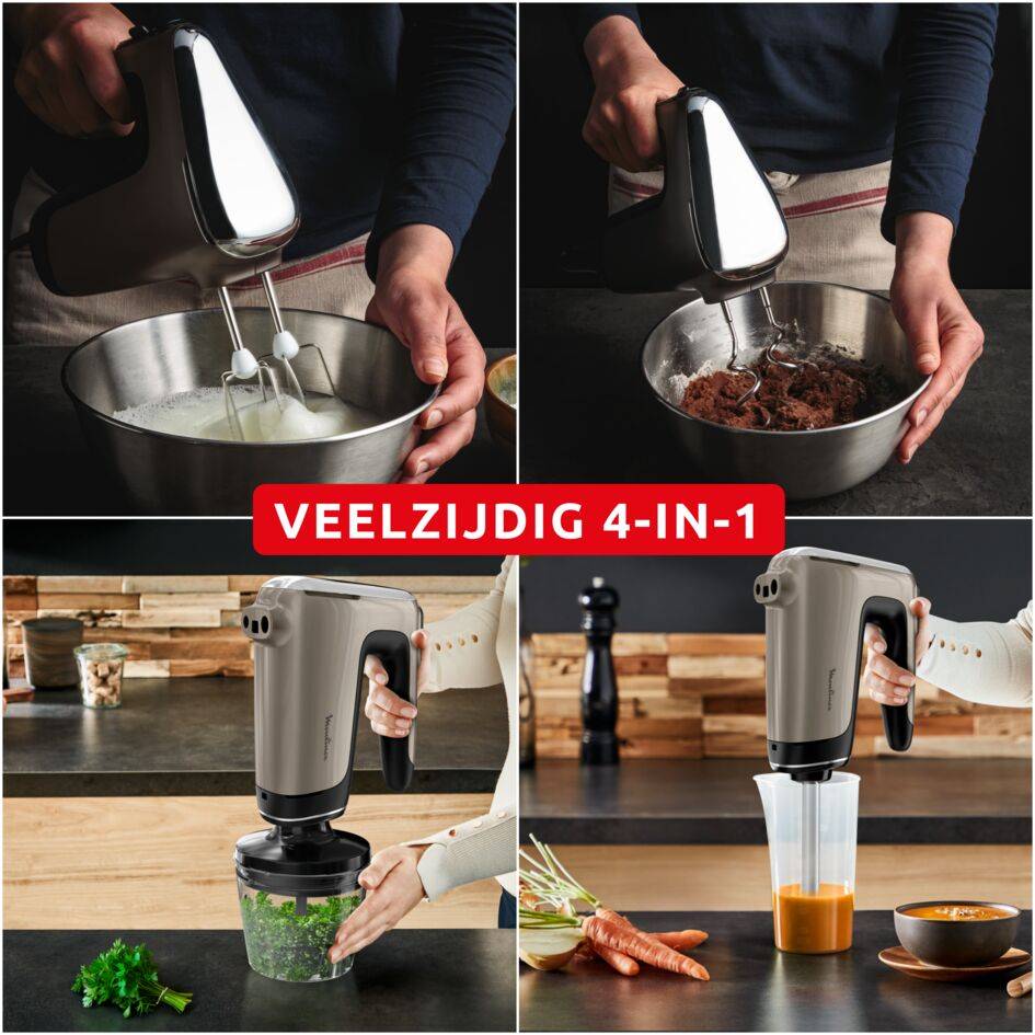 Powermix Silence 4-in-1, krachtig, stil, veelzijdige mixer