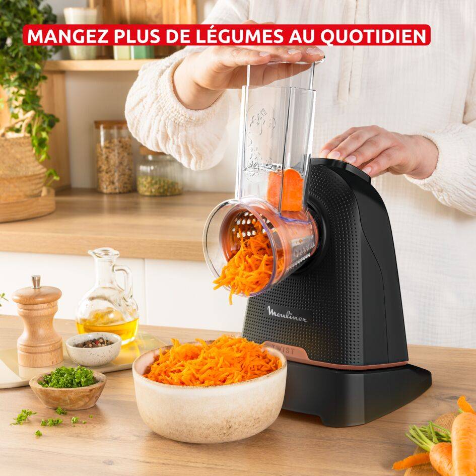 Fresh Express Twist DK8638E0 Coupe-légumes - 150W - 3 accessoires