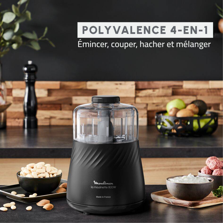 La Moulinette Eco Respect DP710810 Hachoir - 800W - 4 fonctions