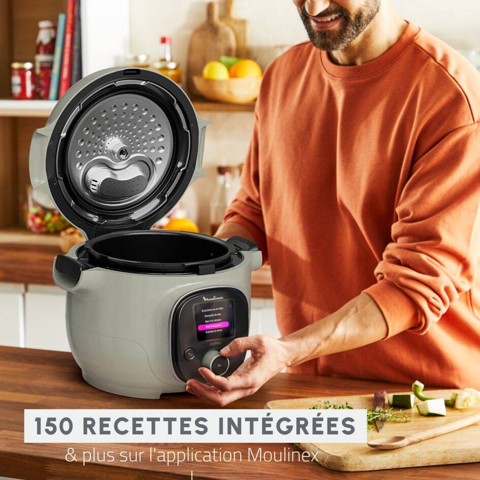 Cookeo Mini Eco-design CE88E310 Multicuiseur intelligent haute pression - 6 programmes - 150 recettes