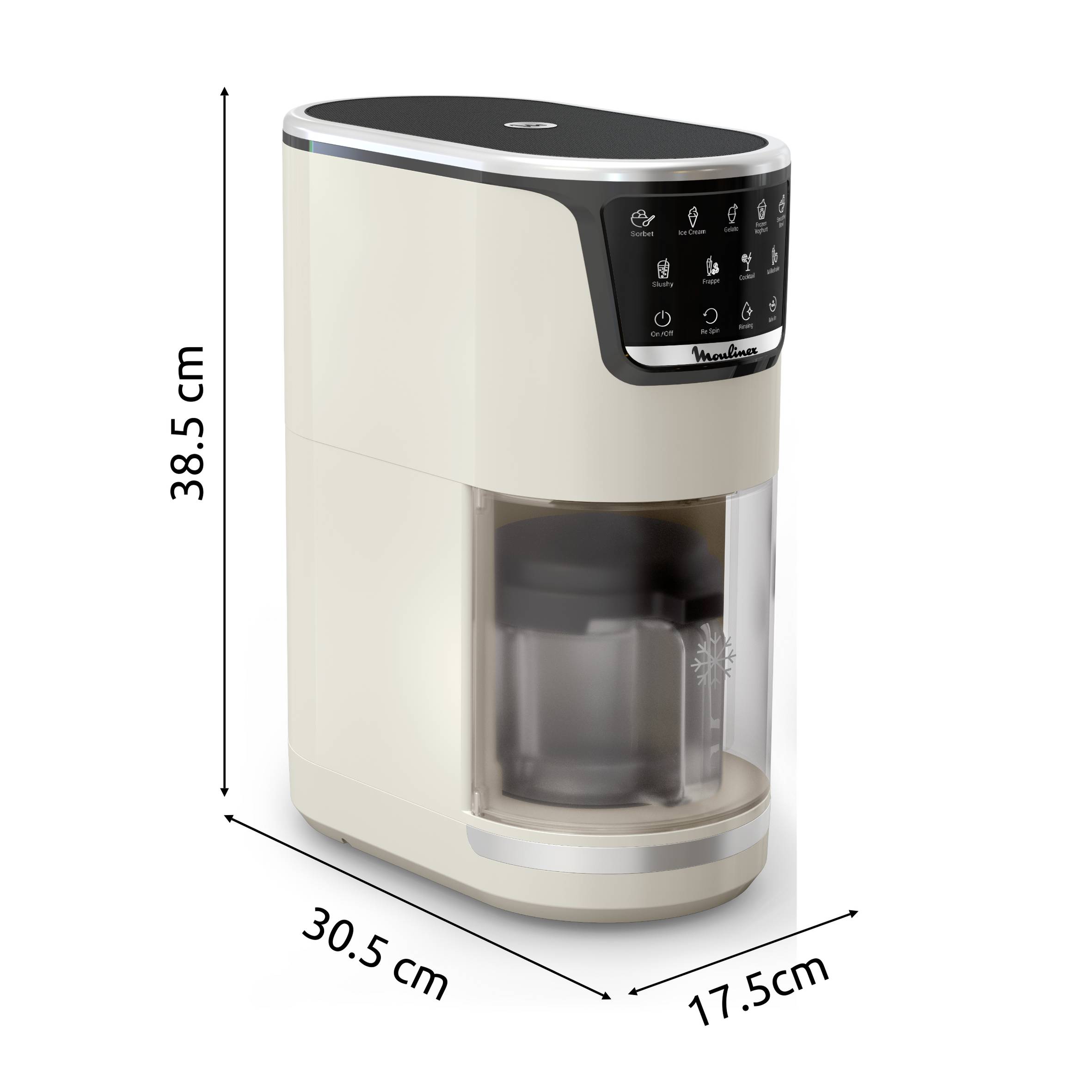 Dolci MJ602AF0 Ijsmachine - 10 programma's in 1 - automatisch spoelprogramma