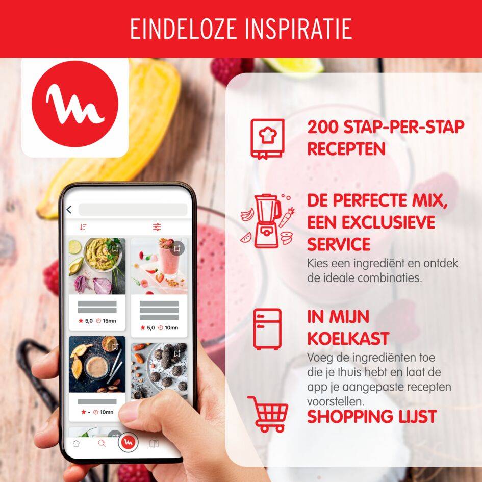 PerfectMix+ LM871D10 High-speed Blender - 1.200W - 15 snelheden - 2,0L