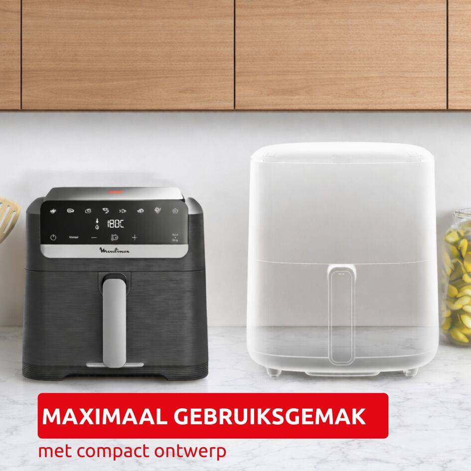 Easy Fry Mega EZ866HF1 Air fryer - 8 programma's - 7,5L - Afneembaar frontpaneel
