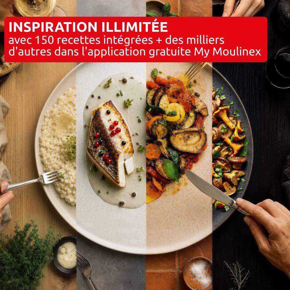 Cookeo Simplicity White CE8211F0 Multicuiseur intelligent haute pression - 6 programmes - 150 recettes