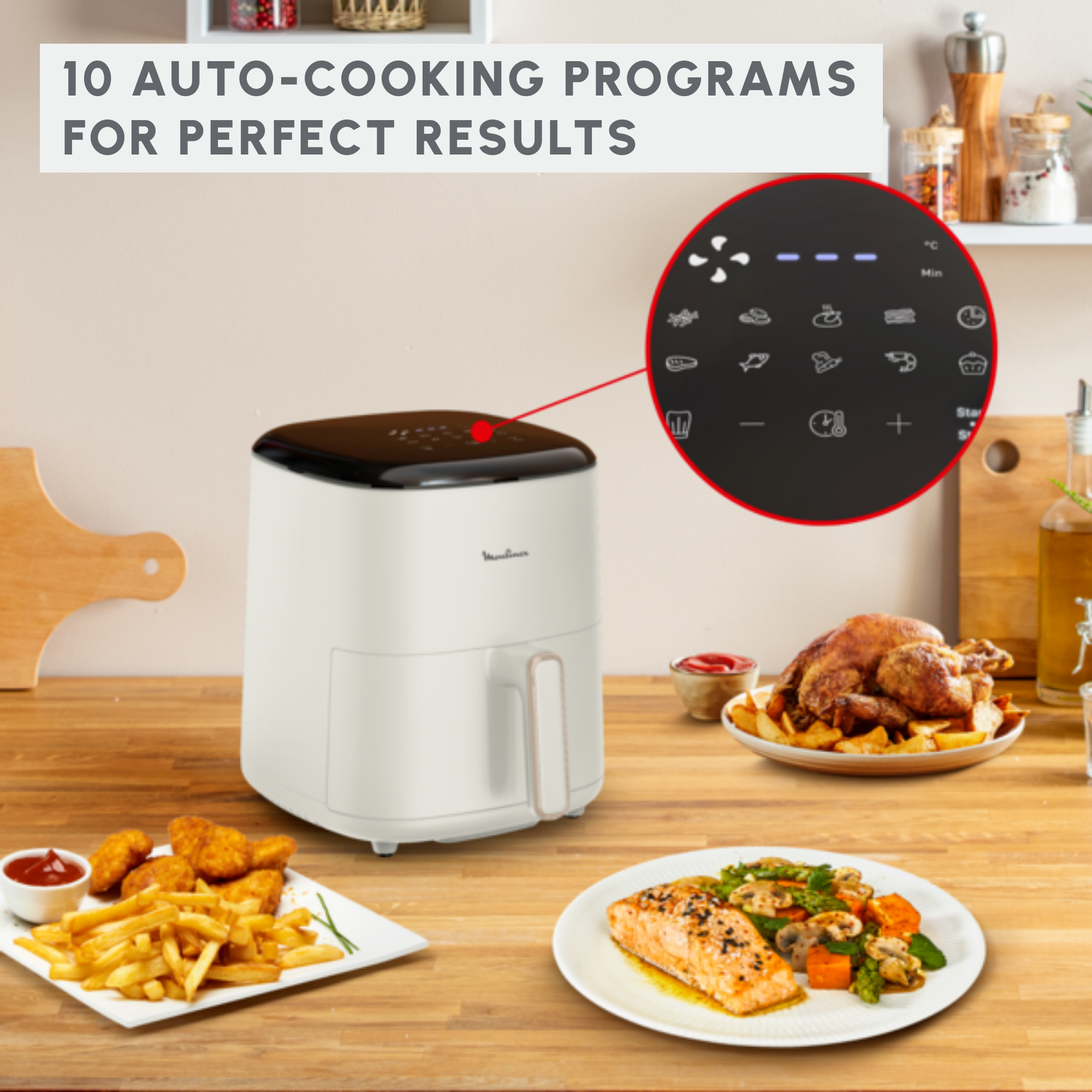 Easy Fry Max EZ245A20 Air fryer - 10 programma's - 5L