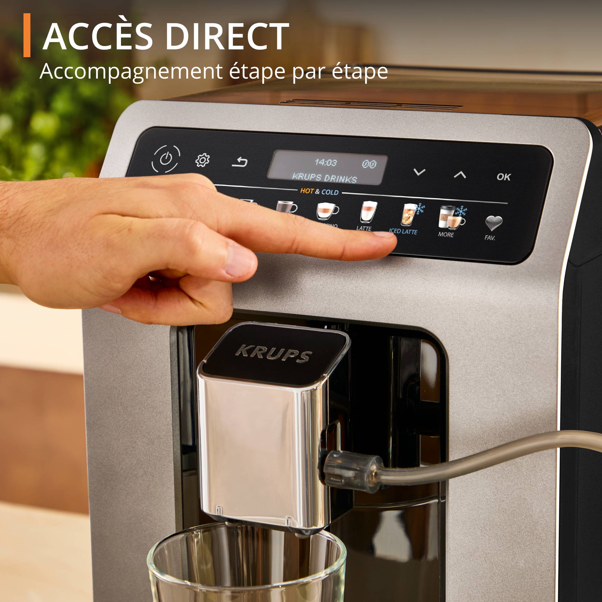 Evidence Hot & Cold EA898DF1 Machine expresso automatique - 18 recettes chaudes et froides