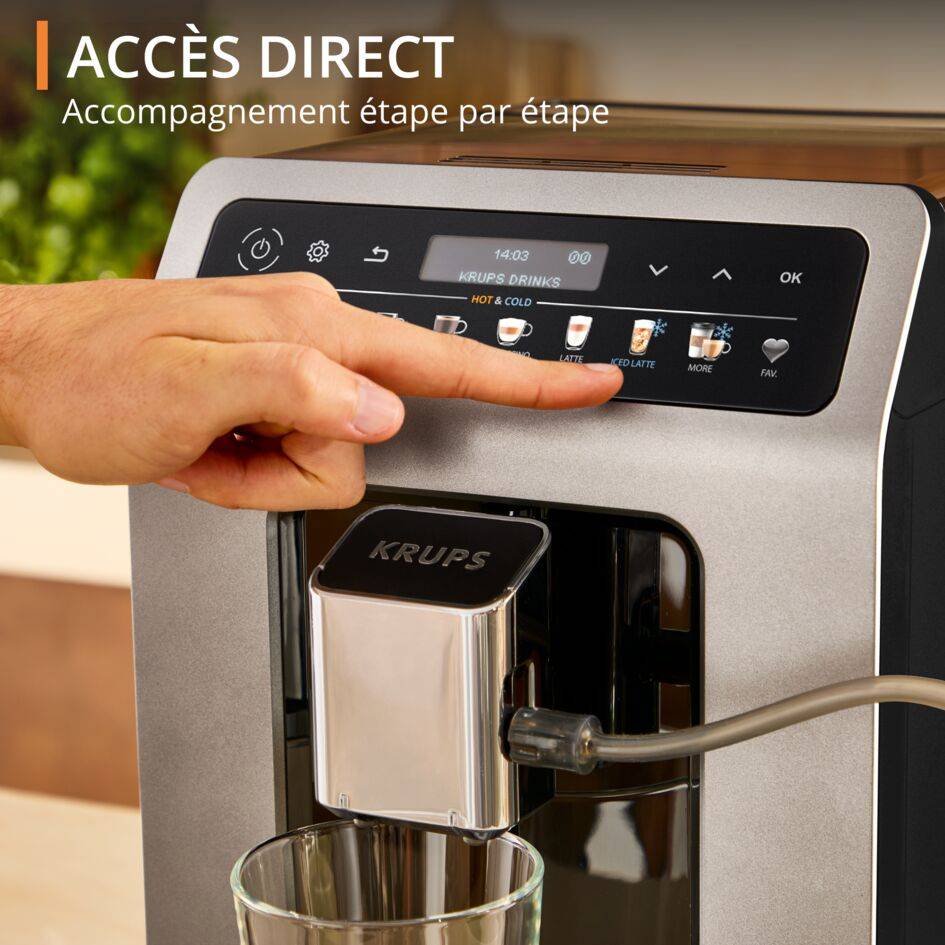 Evidence Hot & Cold EA898DF1 Machine expresso automatique - 18 recettes chaudes et froides