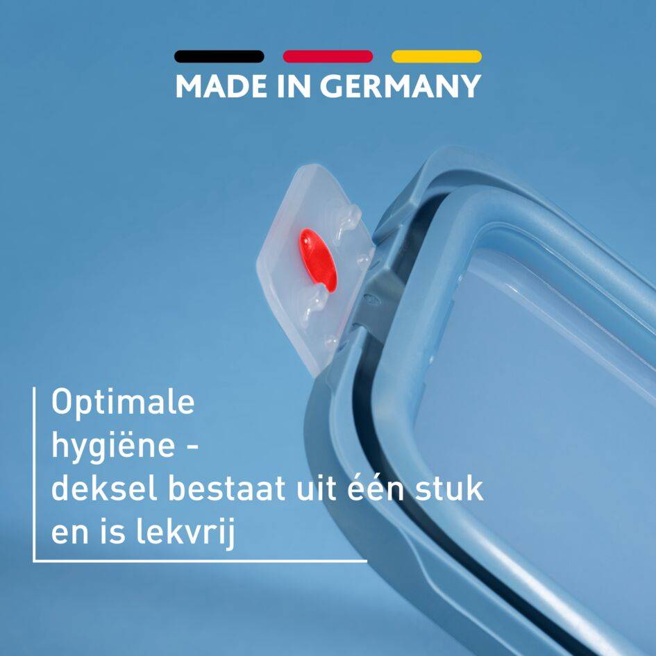 OneClick N1230210 Set van 3 bewaardozen - 0,5L / 1,2L / 2,3L  