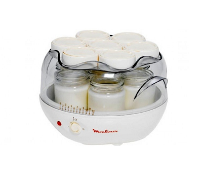Lot de 7 pots en verre A14A03 pour yaourtière 